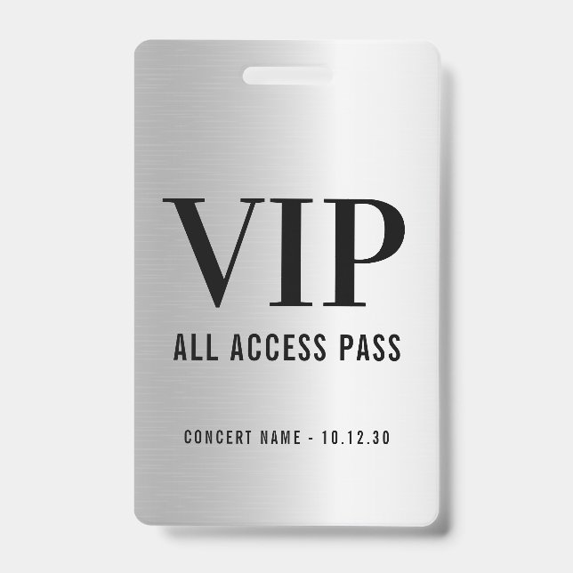 Benutzerdefinierte VIP All Access Concept Imitate  Ausweis (Vorderseite)