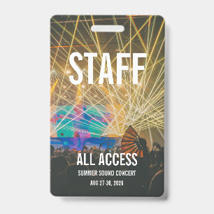 Benutzerdefinierte VIP-All-Access-Pass Konzertabze Ausweis
