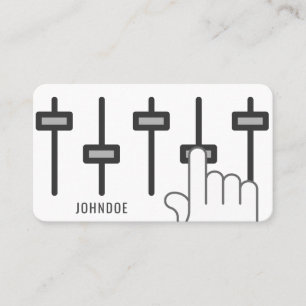 Benutzerdefinierte Visitenkarte für Audio Engineer