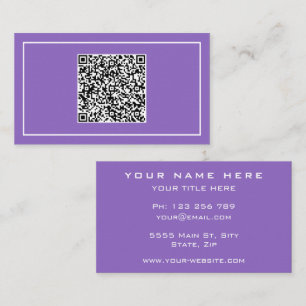 Benutzerdefinierte Visitenkarte mit QR-Code-Scan-I