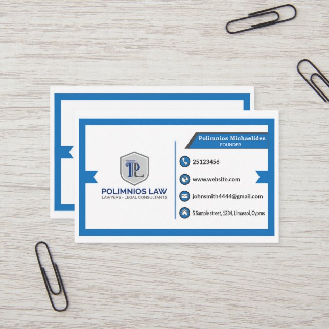 Benutzerdefinierte Visitenkarte. Visitenkarte für  (Vorderseite/Rückseite Beispiel)