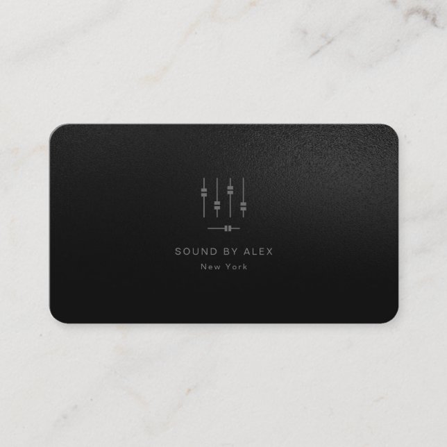 Benutzerdefinierte Visitenkarten für Audio Enginee Visitenkarte (Vorderseite)