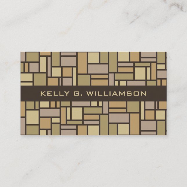 Benutzerdefinierte Visitenkarten für geometrisches Visitenkarte (Vorderseite)