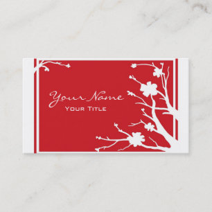Benutzerdefinierte Visitenkarten mit rotem weißem  Visitenkarte