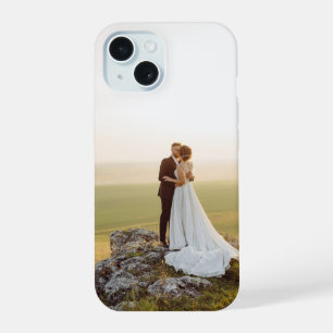Benutzerdefinierte Vollbild-Foto-Hochzeitspaar-Jub iPhone 15 Hülle