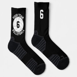 Benutzerdefinierte Volleyball Team Name & SpielerJ Socken