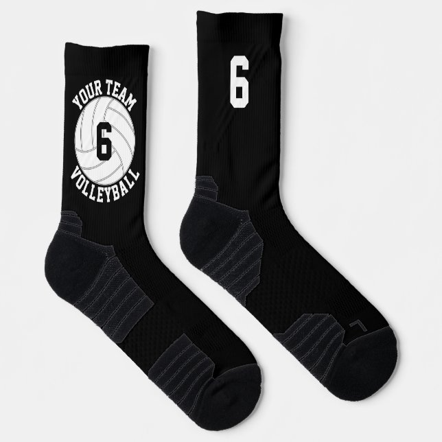 Benutzerdefinierte Volleyball Team Name & SpielerJ Socken (Rechts)