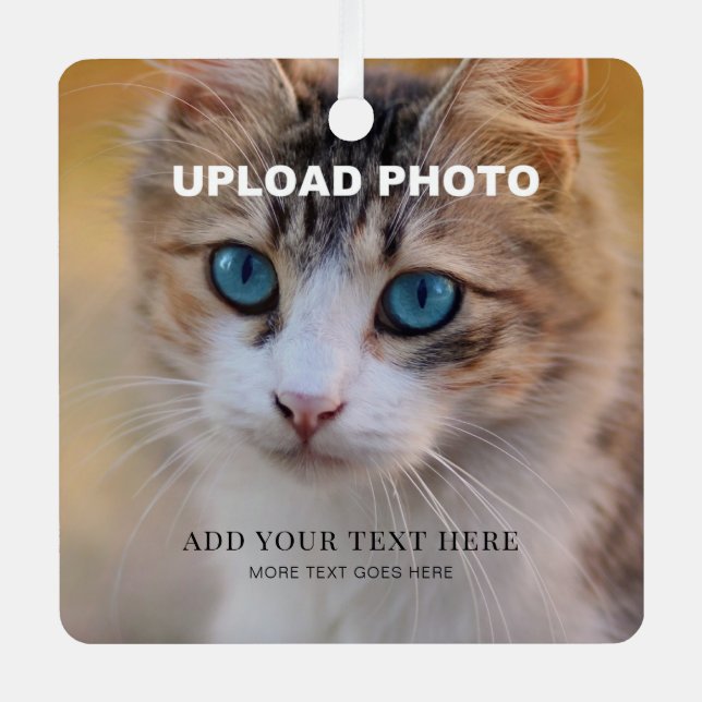 Benutzerdefinierte Vorder- und Rückseite Doppelsei Ornament Aus Metall (Vorderseite)