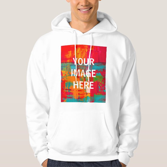 Benutzerdefinierte Vorlage für Bildlogo hinzufügen Hoodie (Vorderseite)
