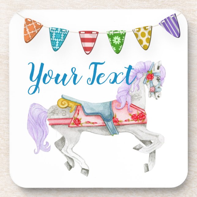 Benutzerdefinierte Vorlage für das Karussell Getränkeuntersetzer (Vorderseite)
