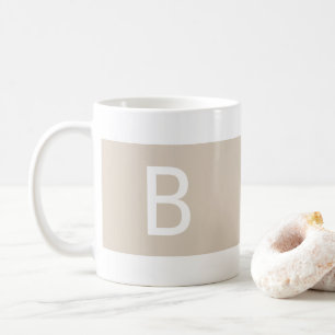 Benutzerdefinierte Vorlage Initial Modern Monogram Kaffeetasse