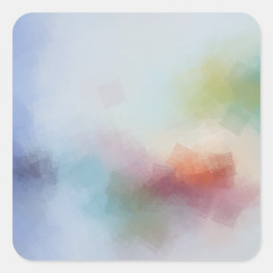 Benutzerdefinierte Vorlage Moderne Abstrakte Trend Quadratischer Aufkleber