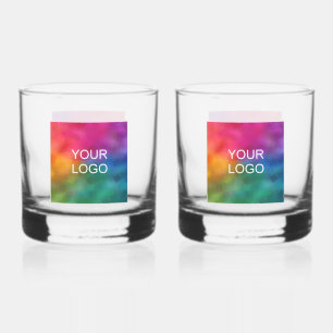 Benutzerdefinierte Vorlage Modernes Business-Logo- Whiskyglas