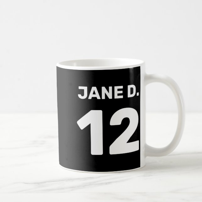 Benutzerdefinierte Vorlage Teamkleidung Vorder- un Kaffeetasse (Rechts)