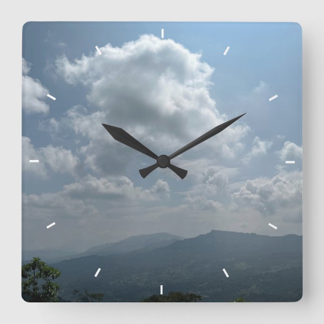 Benutzerdefinierte Wall-Uhr (Eigenes Foto und/oder Quadratische Wanduhr (Vorderseite)