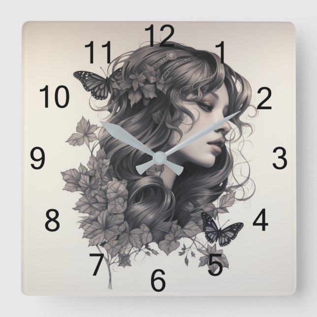 Benutzerdefinierte Wall-Uhr (Eigenes Foto und/oder Quadratische Wanduhr (Vorderseite)