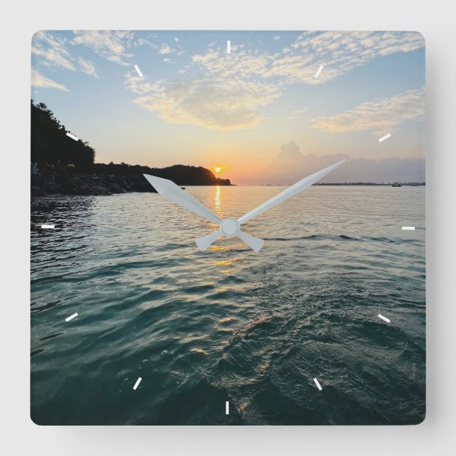 Benutzerdefinierte Wall-Uhr (Eigenes Foto und/oder Quadratische Wanduhr (Vorderseite)