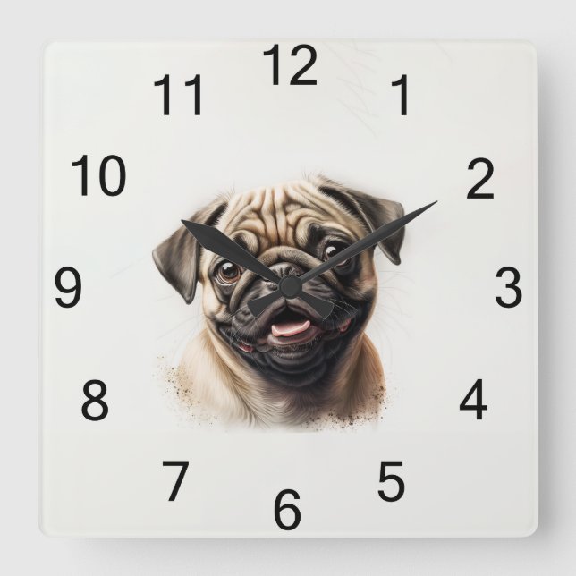 Benutzerdefinierte Wall-Uhr (Eigenes Foto und/oder Quadratische Wanduhr (Vorderseite)