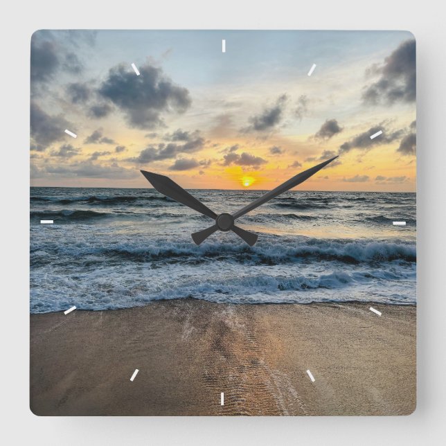 Benutzerdefinierte Wall-Uhr (Eigenes Foto und/oder Quadratische Wanduhr (Vorderseite)