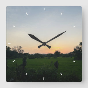 Benutzerdefinierte Wall-Uhr (Eigenes Foto und/oder Quadratische Wanduhr