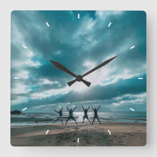 Benutzerdefinierte Wall-Uhr (Eigenes Foto und/oder Quadratische Wanduhr