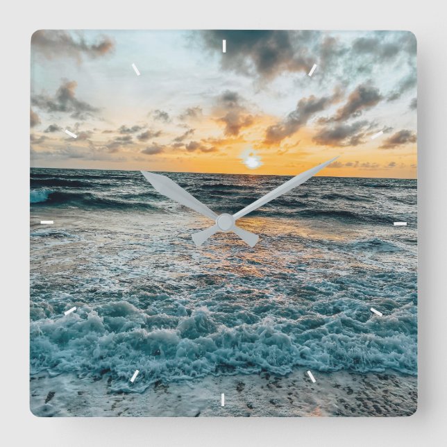 Benutzerdefinierte Wall-Uhr (Eigenes Foto und/oder Quadratische Wanduhr (Vorderseite)