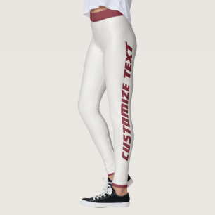 Benutzerdefinierte warme neutrale tiefweinrote ges leggings