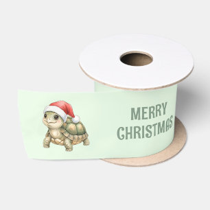 Benutzerdefinierte Wasserfarbe Weihnachten Landsch Satinband