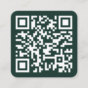 Benutzerdefinierte Website QR Code Company Logo Fo Quadratische Visitenkarte