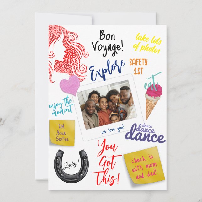 Benutzerdefinierte weibliche Silhouette im Herzen  Karte (Rückseite)