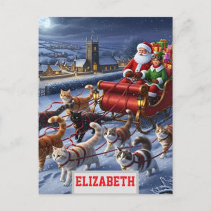 Benutzerdefinierte Weihnachts-Foto-Hintergrundbild Postkarte