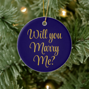Benutzerdefinierte Weihnachts-Hochzeitsantrag Wirs Keramik Ornament