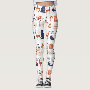 Benutzerdefinierte Weihnachts-Leggings mit Markenl Leggings