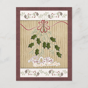Benutzerdefinierte Weihnachts-Postkarte Feiertagspostkarte