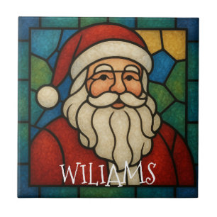 Benutzerdefinierte Weihnachts-Santa-Art-Deco-Buntg Fliese