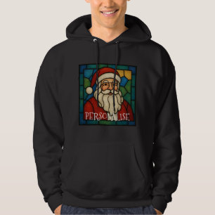 Benutzerdefinierte Weihnachts-Santa-Art-Deco-Buntg Hoodie