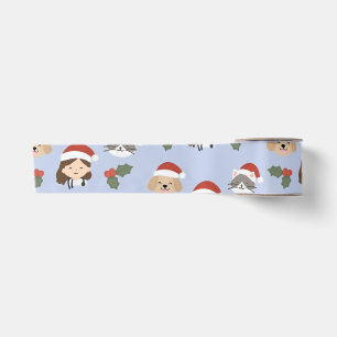 Benutzerdefinierte Weihnachts-Tierarzt-Freunde Satinband
