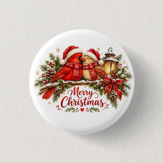 Benutzerdefinierte Weihnachtsfamilie Kardinale Win Button