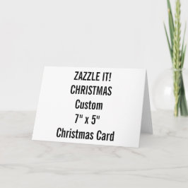 Benutzerdefinierte Weihnachtskarte 7" x 5" Blankov Feiertagskarte