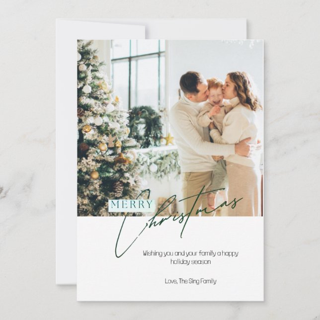 Benutzerdefinierte Weihnachtskarte Einladung (Vorderseite)