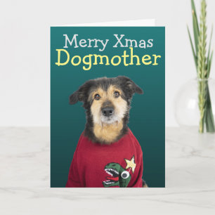 Benutzerdefinierte Weihnachtskarte für Ihren Hund Dankeskarte
