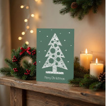 Benutzerdefinierte Weihnachtskarte mit abstraktem