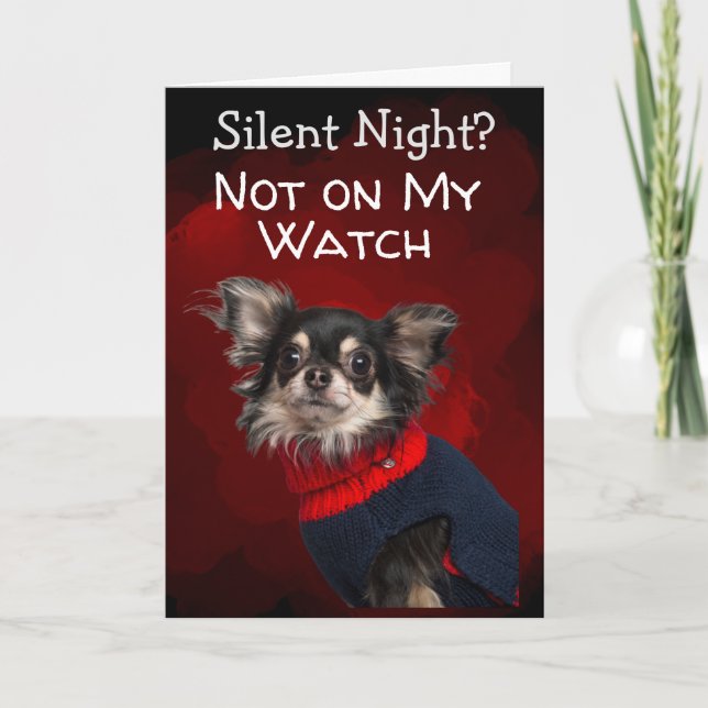 Benutzerdefinierte Weihnachtskarte von Ihrem Hund Dankeskarte (Vorderseite)