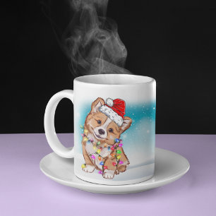 Benutzerdefinierte Weihnachtsmannmütze Frohe Weihn Kaffeetasse