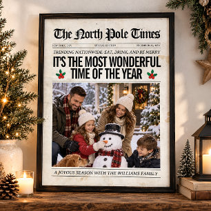 Benutzerdefinierte Weihnachtszeitungsdekoration, F Poster