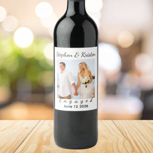 Benutzerdefinierte Wein-Etiketten, Hochzeitsfeier- Weinetikett