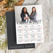 Benutzerdefinierte weiße Fotokalender-Magnetkarte