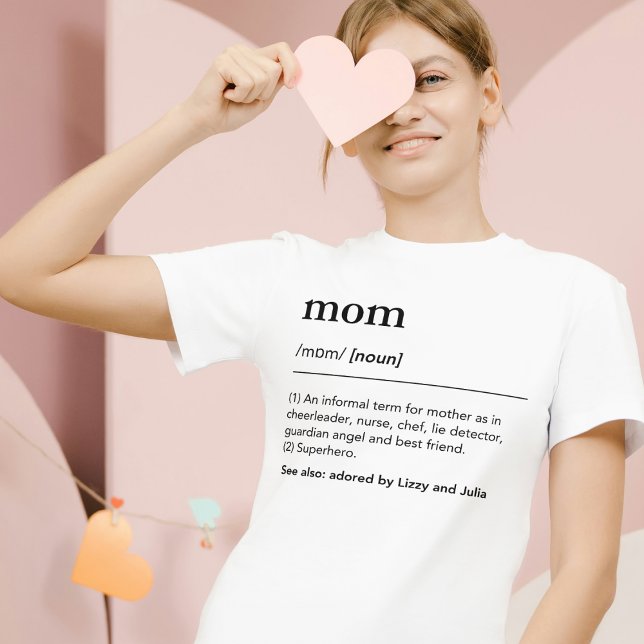 Benutzerdefinierte weiße, lustige Mama-Wörterbuchn T-Shirt (Von Creator hochgeladen)