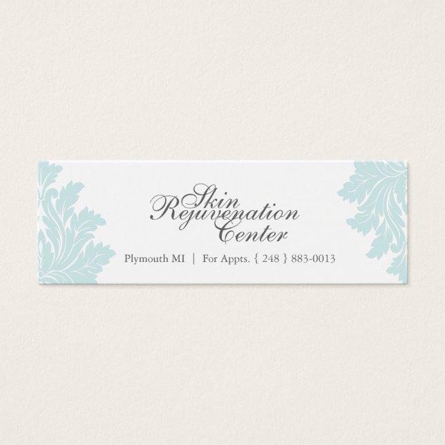 Benutzerdefinierte Wellness-Center- und Salon-Tags (Vorderseite)