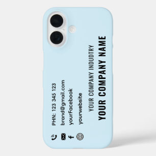 Benutzerdefinierte Werbe- Geschäftslogo Pro-Karten iPhone 16 Hülle